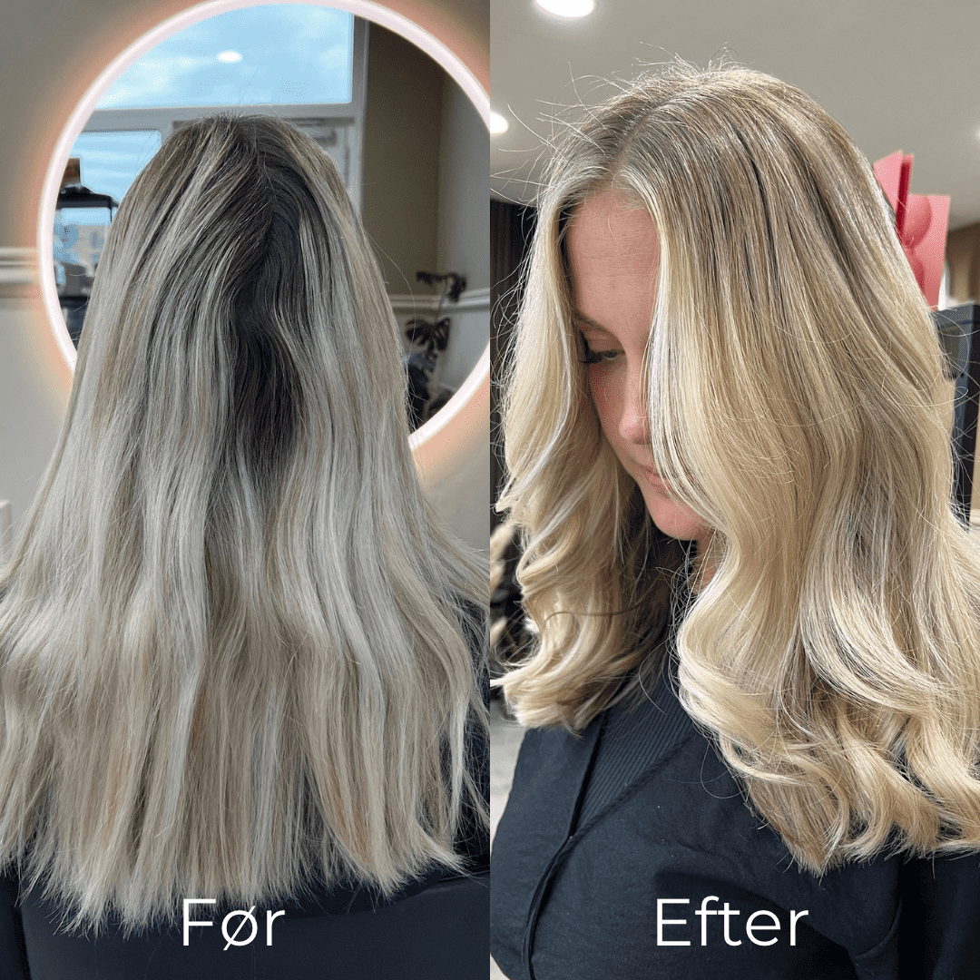 bleach-color before and after