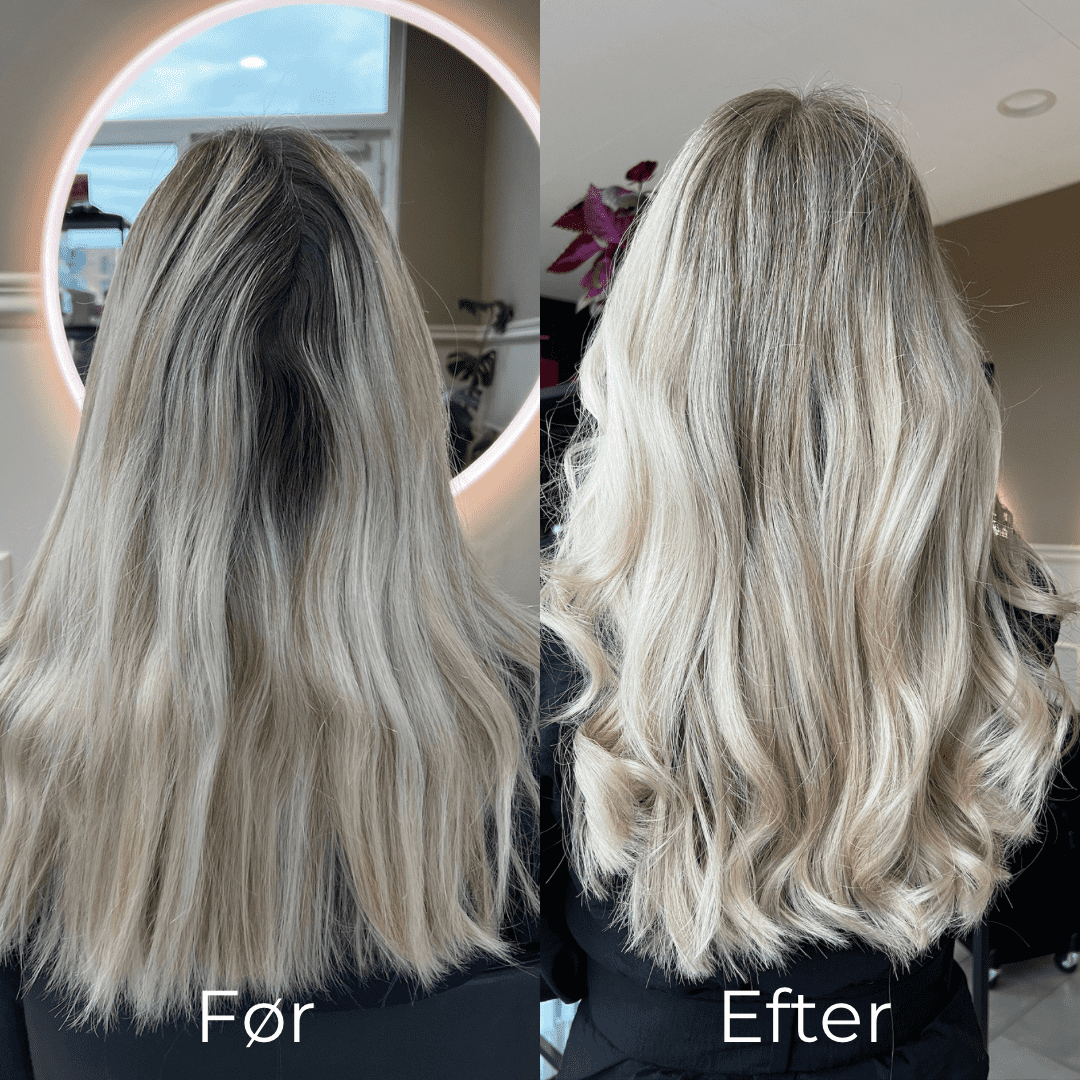 bleach-color before and after
